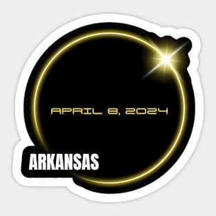 Totality 04 08 24 Total Solar Eclipse 2024 ARKANSAS Sticker